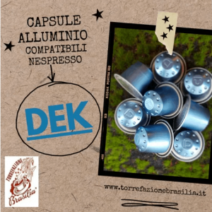 DEK CAPSULE ALLUMINIO Comp.Nespresso